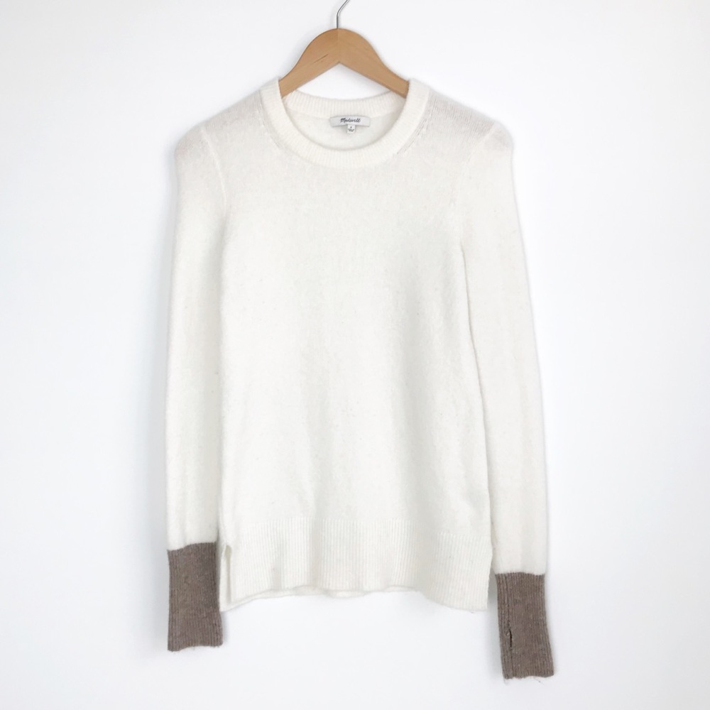 MADEWELL Merino Wool Blend Color Block Sweater